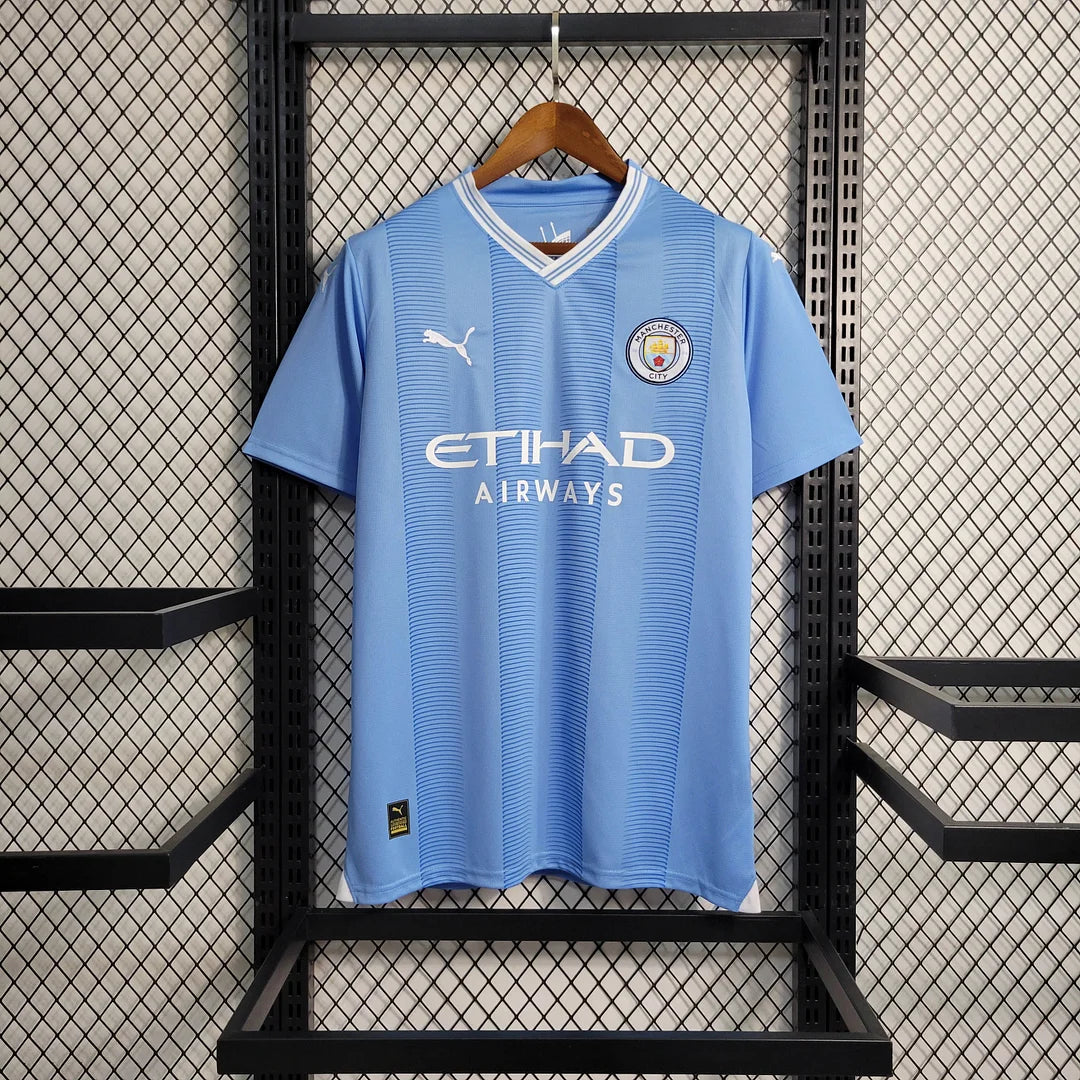 2023 2024 Manchester City Home Fan Version Football soccer Jersey Shirt