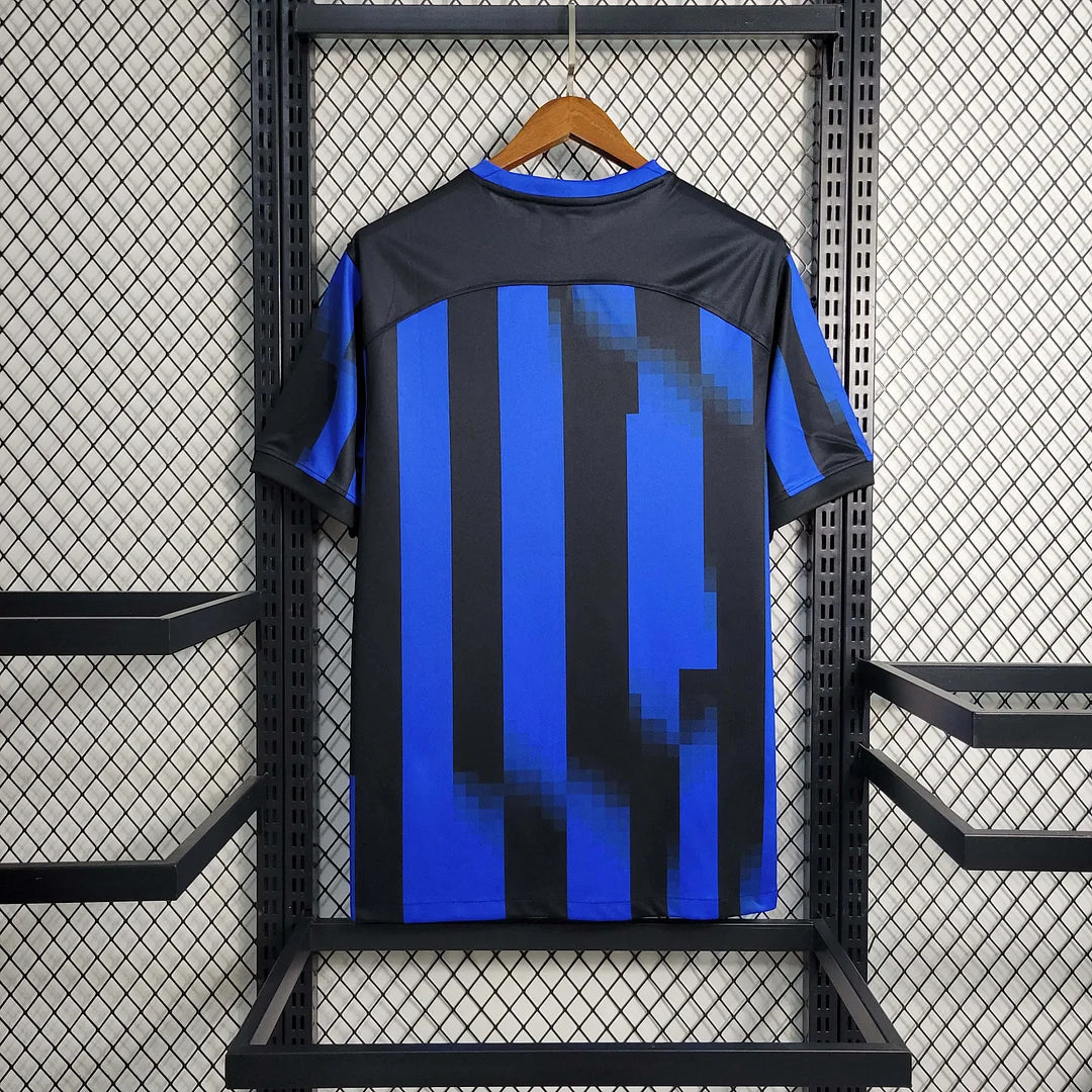 2023-2024 Inter Milan Home Fan Version Football Soccer Shirt