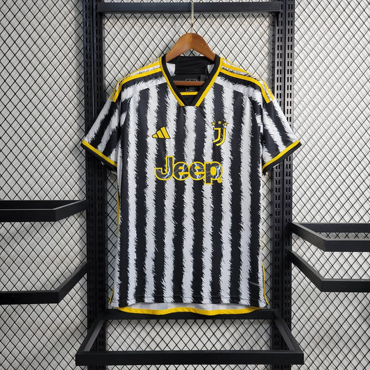 2023 2024 Juventus Home Fan Version Football Soccer Jersey Shirt