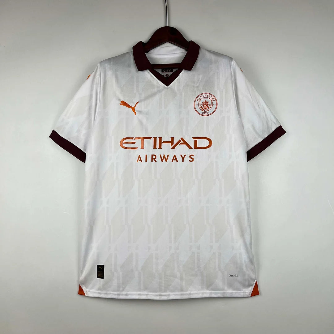 2023 2024 Manchester City Away Fan Version Football Soccer Jersey Shirt