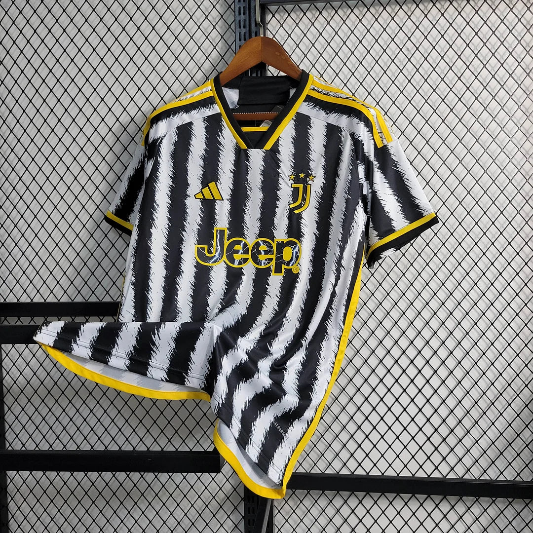 2023 2024 Juventus Home Fan Version Football Soccer Jersey Shirt